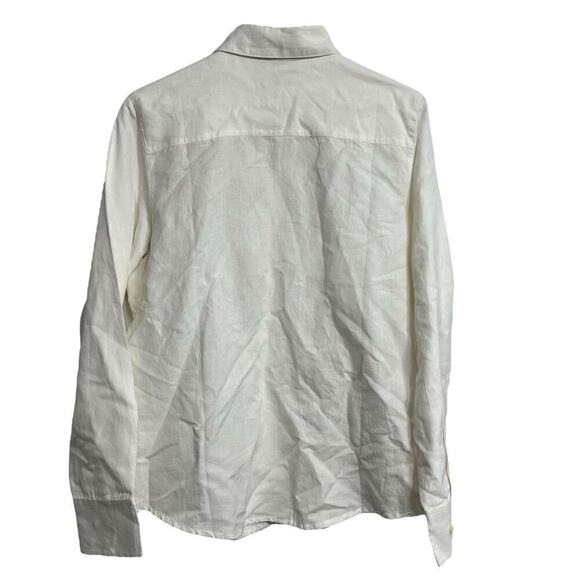 Norm Thompson Women's Linen Blend Embroidered Blouse Size XL - Picture 2 of 3